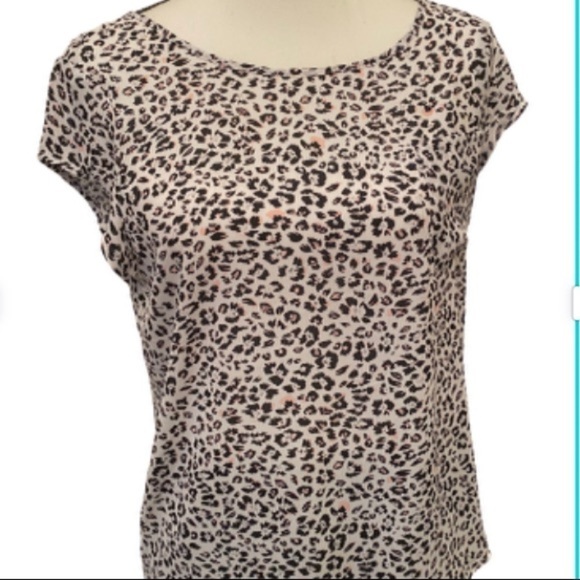 PHILOSOPHY Shirt Top Blouse Leopard Cheetah Animal Print Size Medium - Picture 1 of 5